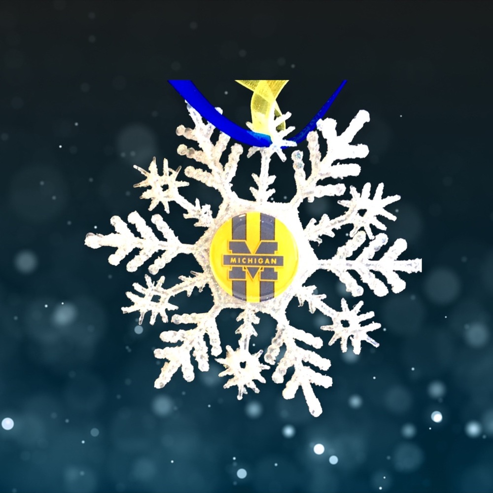 Michigan WOLVERINES Handmade Snowflake *NEW*